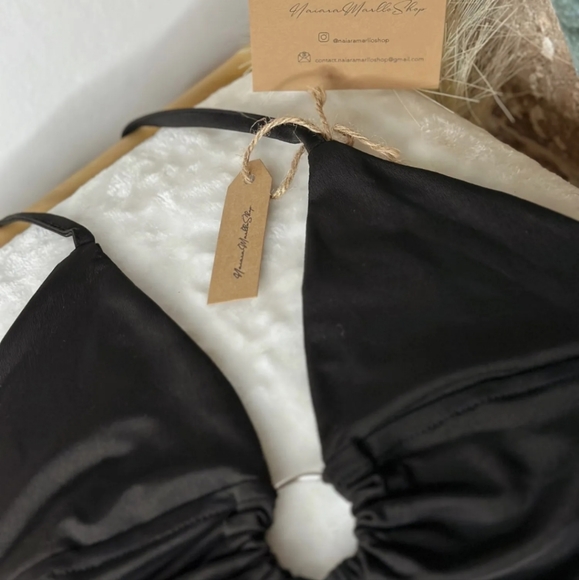 Orange O-Ring Halter Top - Picture 6 of 6